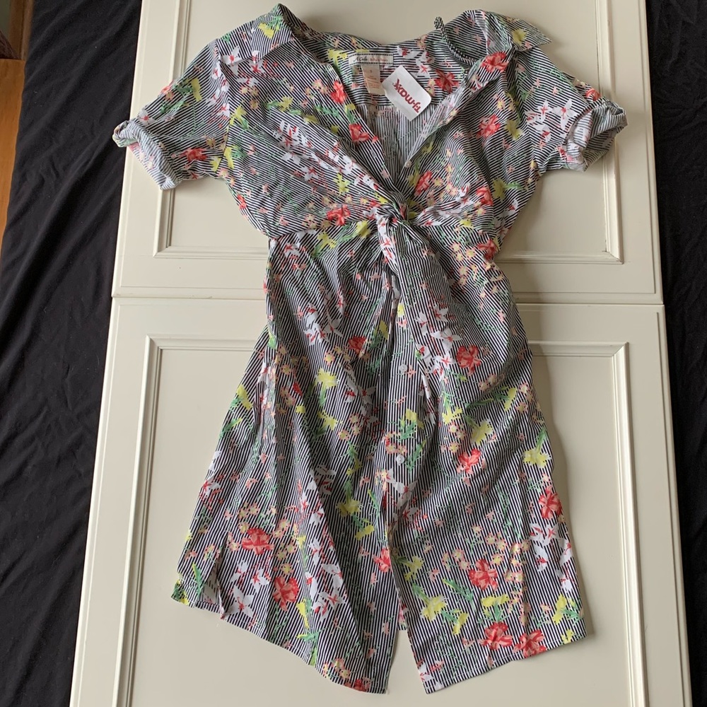 Women’s NWT A. Calin floral blouse dress small